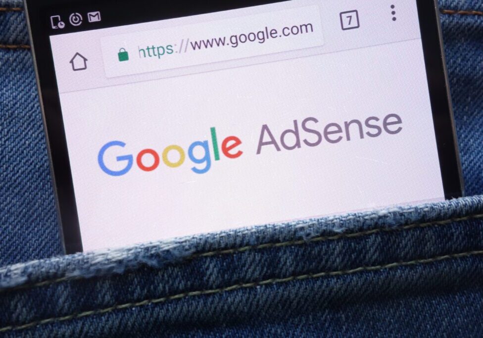 Konskie,,Poland,-,May,19,,2018:,Google,Adsense,Website,Displayed